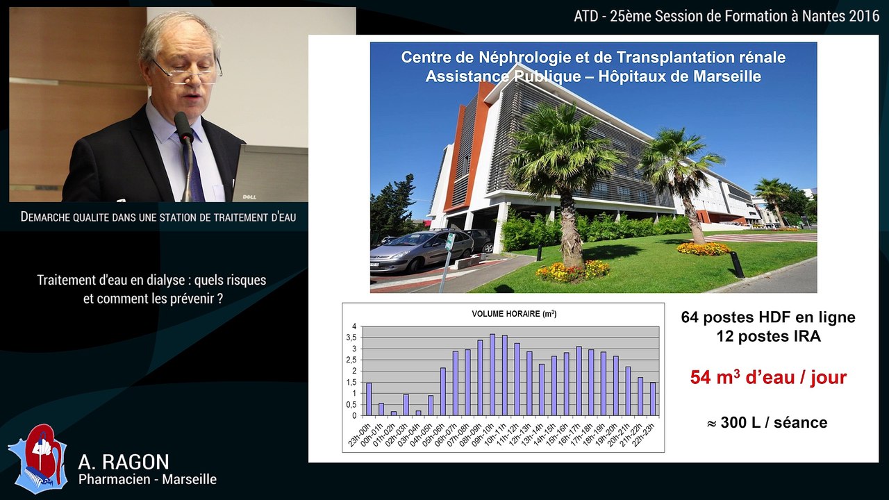 1 - Traitement d'eau en dialyse : risques et prévention ? Par A. Ragon - 25ème Session de Formation à Nantes