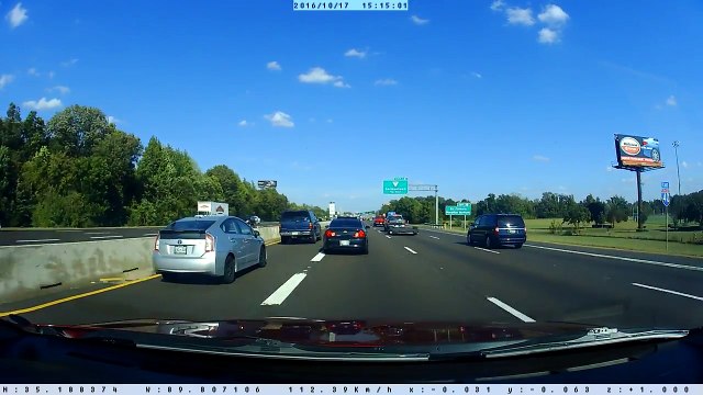 Le conducteur de cette Prius est un fou... Chauffard!