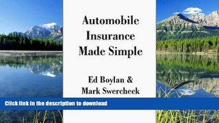 FAVORITE BOOK  Automobile Insurance Made Simple FULL ONLINE
