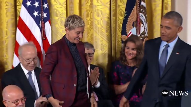 Avec d'autres stars, Ellen DeGeneres organise un Mannequin Challenge à la Maison Blanche