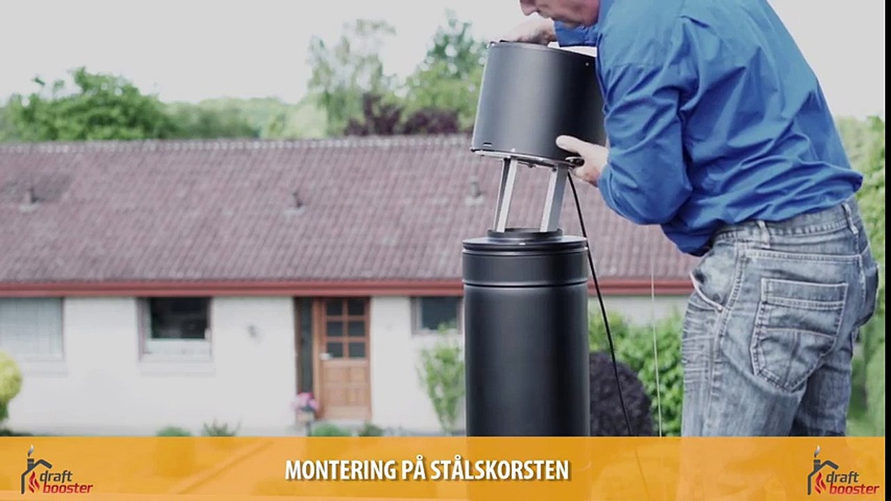 Draftbooster røgsuger - Installationsvideo