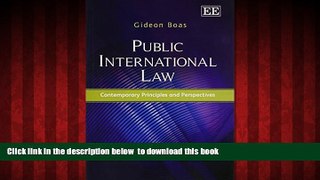 Read book  Public International Law: Contemporary Principles and Perspectives BOOK ONLINE