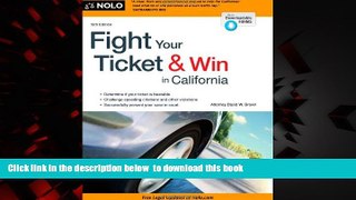 liberty books  Fight Your Ticket   Win in California BOOOK ONLINE