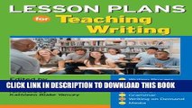 MOBI DOWNLOAD Lesson Plans for Teaching Writing PDF Kindle