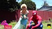 Spider Man and Elsa Queen in Real Life - Frozen Elsa KISS Frozen Anna Spiderman Cry Gym Prank Elsa Married
