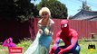 Spider Man and Elsa Queen in Real Life - Frozen Elsa KISS Frozen Anna Spiderman Cry Gym Prank Elsa Married