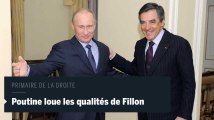 Vladimir Poutine loue les qualités de François Fillon