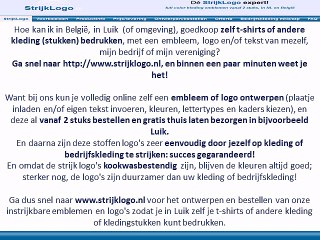 Zelf kleding bedrukken Luik