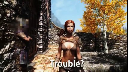 10 hours walking in Skyrim as a woman in skimpy armor