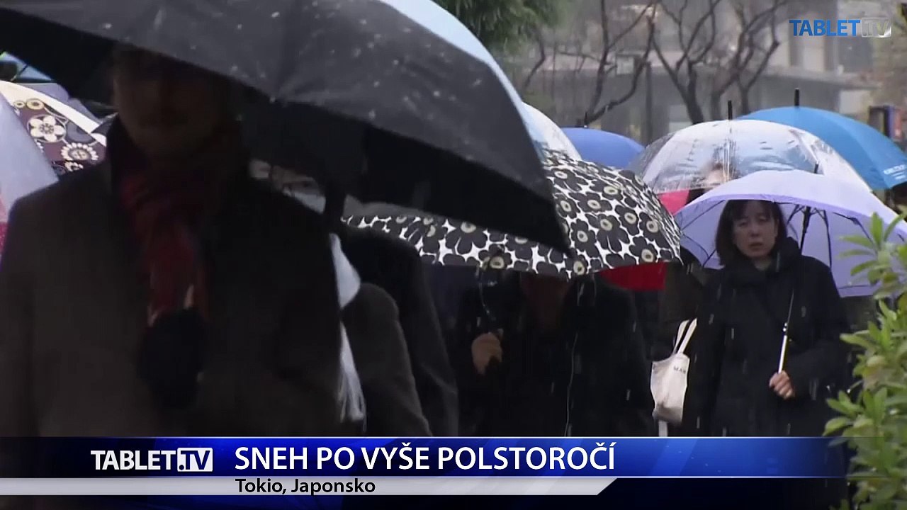 V Tokiu padal novembrový sneh prvýkrát za 54 rokov