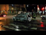 Napoli - Auto incendiata in Piazzale Tecchio -live- (23.11.16)