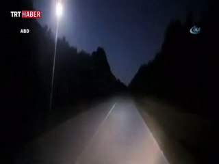Meteorun düşme anı kamerada