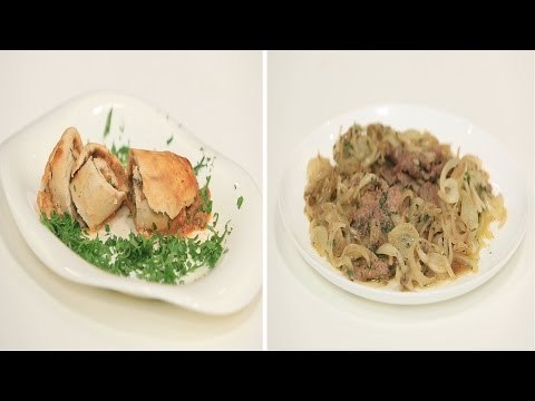 لحم بالتوابل - صدور دجاج محشية بالجبنة البارميزان - سلطة خضروات دافئة | مغربيات حلقة كاملة