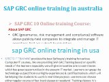 sap grc v 10.0 online training in hyderabad | sap training in hyderabad