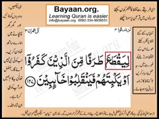 Quran in urdu Surah 003 Ayat 127 Learn Quran translation in Urdu Easy Quran Learning (2)