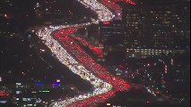 Enormous traffic jams in Los Angeles for Thanksgiving