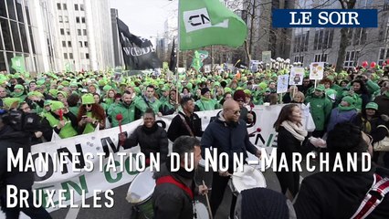 Manifestation du Non-Marchand Bruxelles
