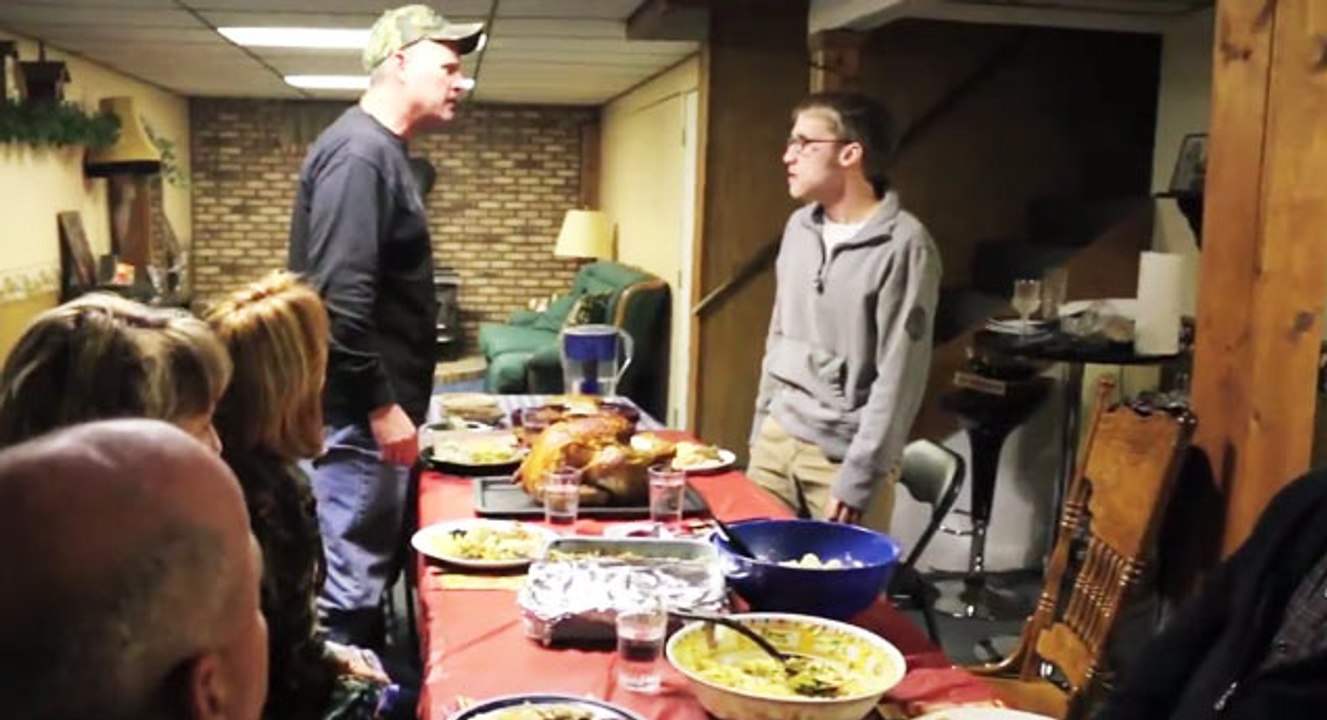 Psycho Kid Ruins Thanksgiving Dinner