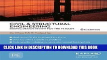Read Now Civil   Structural Engineering Seismic Design Review for the PE Exam (PE Exam