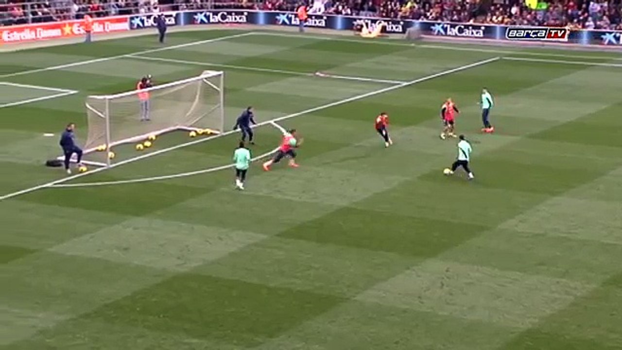 Messi's hat-trick at open-doors training session