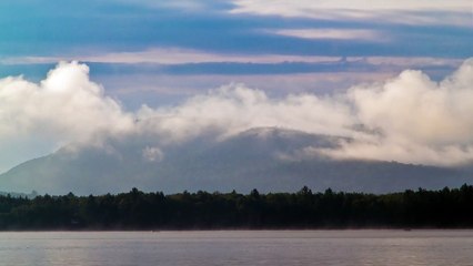 Early Morning Mountain Fog Free to Use Stock Video Footage