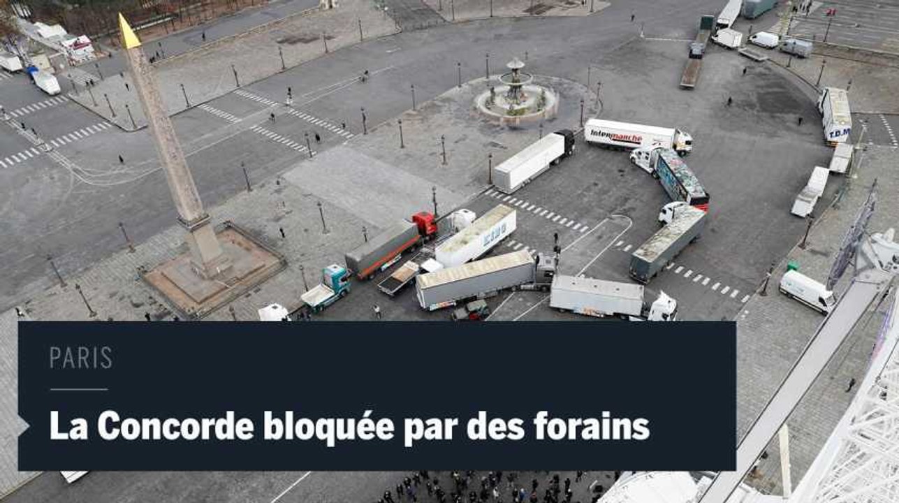 La place de la Concorde bloquée plusieurs heures par des forains