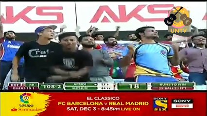 Shahid Afridi power hitting, BPL 2016