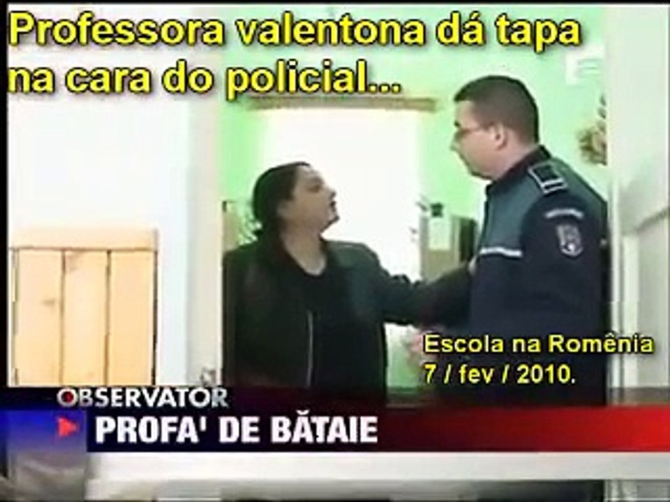 PROFESSORA dá ESTALO em POLÍCIA e recebe TROCO!!! Um deles acaba a CHORAR … :D