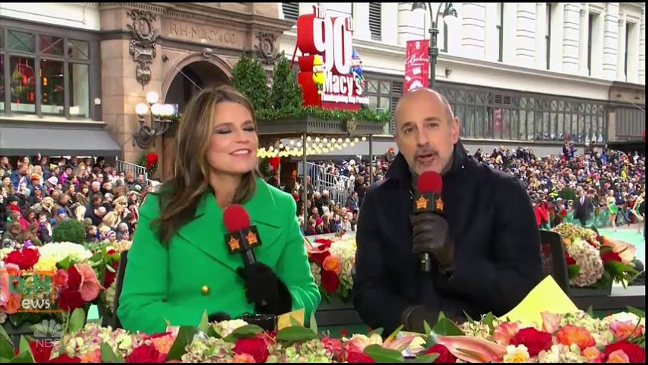 Derek Hough & Hairspray Live! cast perform "You can't stop the beat" at Thanksgiving Day Parade - November 24, 2016