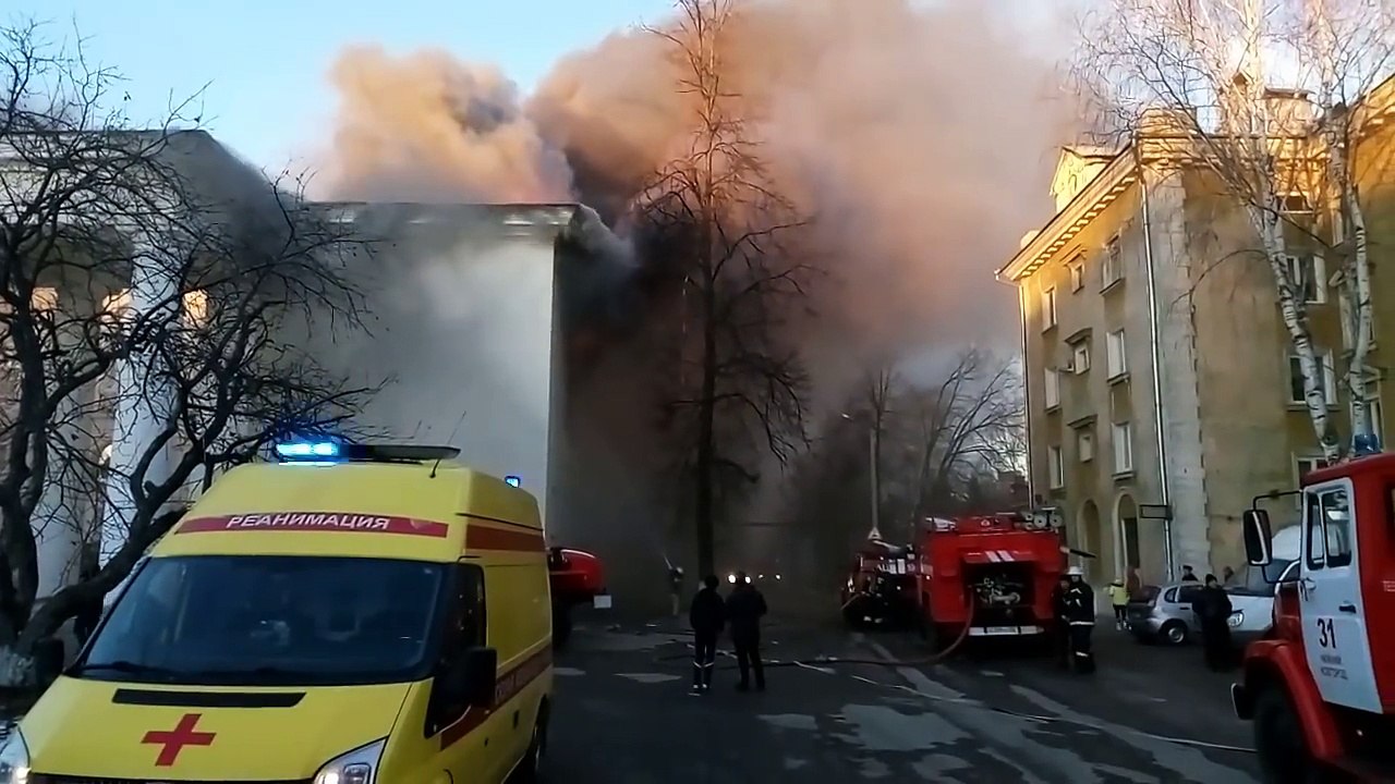 Пожар в ДК Орджоникидзе 22.11.16