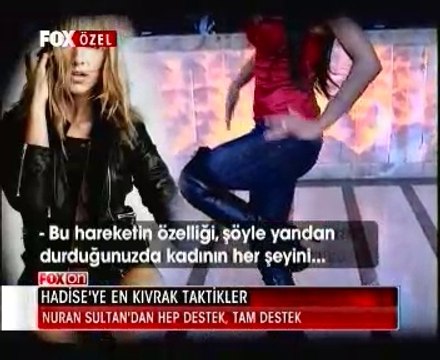 Hadise'ye Nuran Sultan Göbek Taktikleri Veriyor