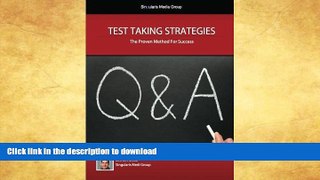 FAVORITE BOOK  Test Taking Strategies - The Proven Methods For Success: Getting The Easy A