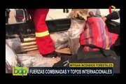 Fuerzas combinadas y ‘topos internacionales’ realizan trabajos ante incendios forestales