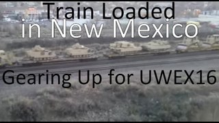 Military Train in NewMexico with Video of Train