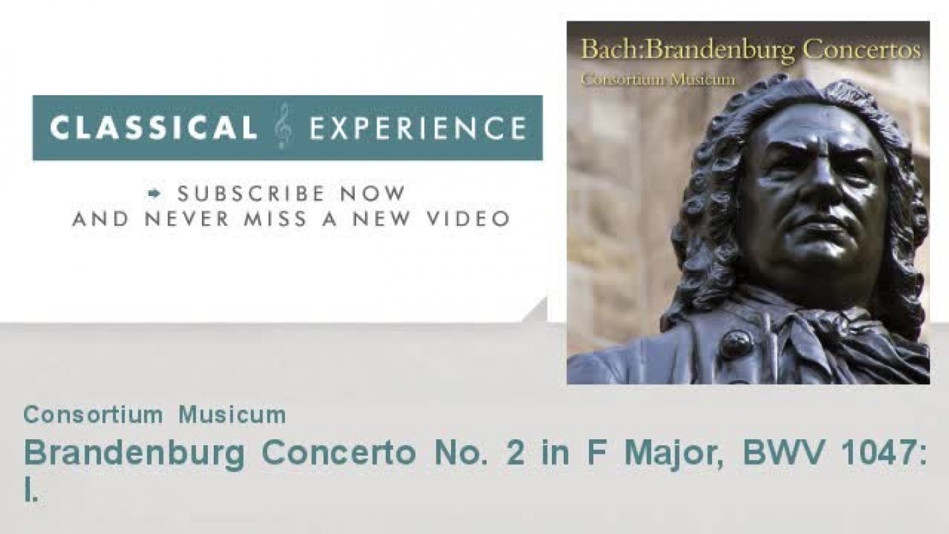 Johann Sebastian Bach Brandenburg Concerto No 2 In F Major Bwv 1047 I - 