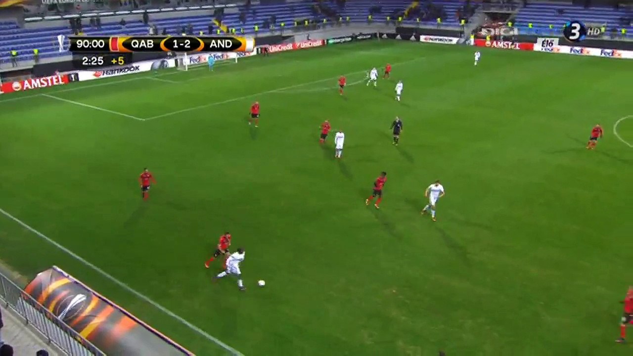 GOAL! Gabala 1-3 Anderlecht (Teodorczyk 90+4)