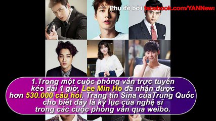 5 điều thú vị về Lee Min Ho