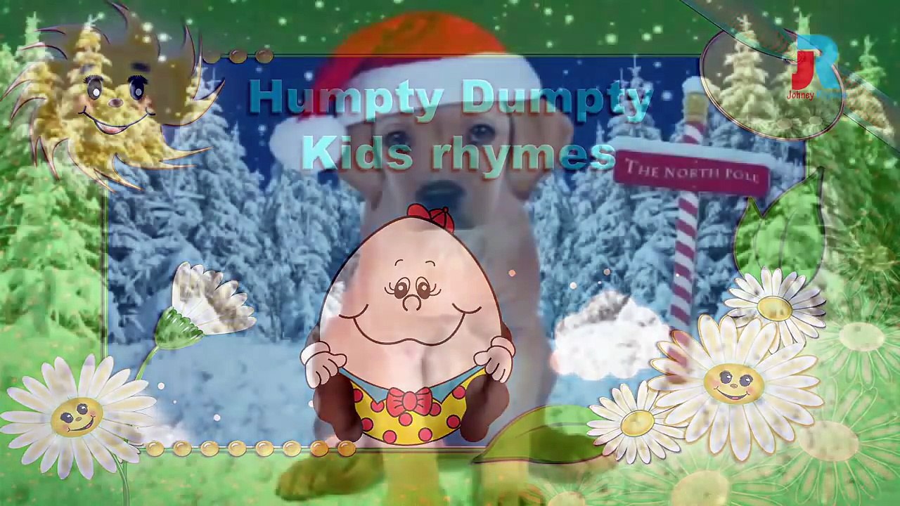 humpty dumpty sat on a wall nursery rhyme for childrens