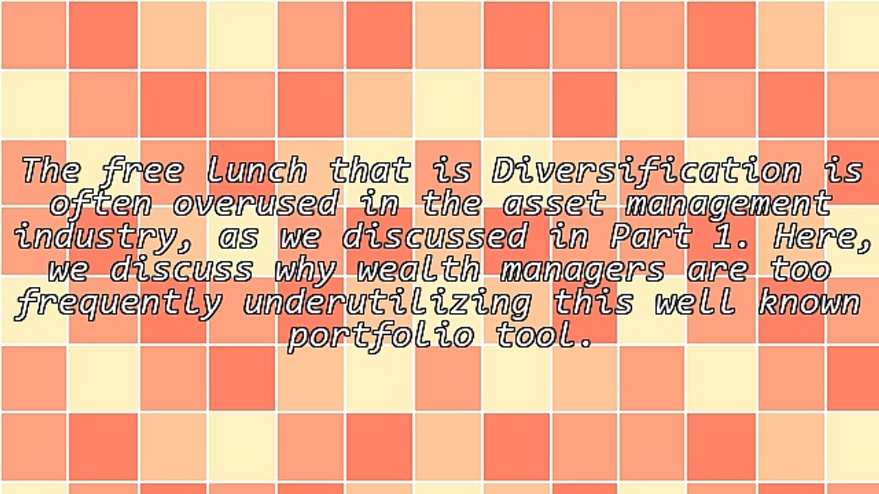 That Isn't Diversification - Part 2