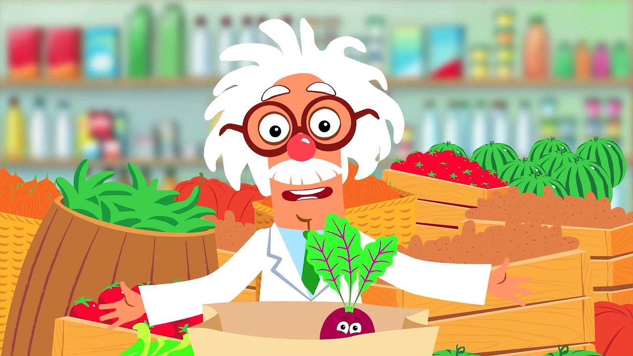 ОВОЩИ - Развивающая песенка мультик про полезную еду и синий трактор для детей малышей