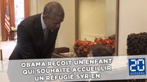 Obama reçoit un enfant qui souhaite accueillir un réfugié syrien