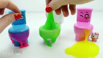 How To Make Colors Clay Slime Toy DIY Toilet Heart Japanese Candy