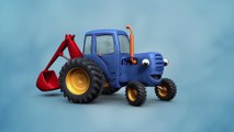 ЭКСКАВАТОР - Развивающая веселая детская песенка мультик про синий трактор машины строительную технику