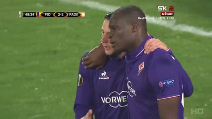 Khouma Babacar Goal HD - Fiorentina 2-2 PAOK - 24.11.2016