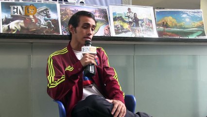 Olivares: el joven que transforma el tricolor criollo en una obra de arte