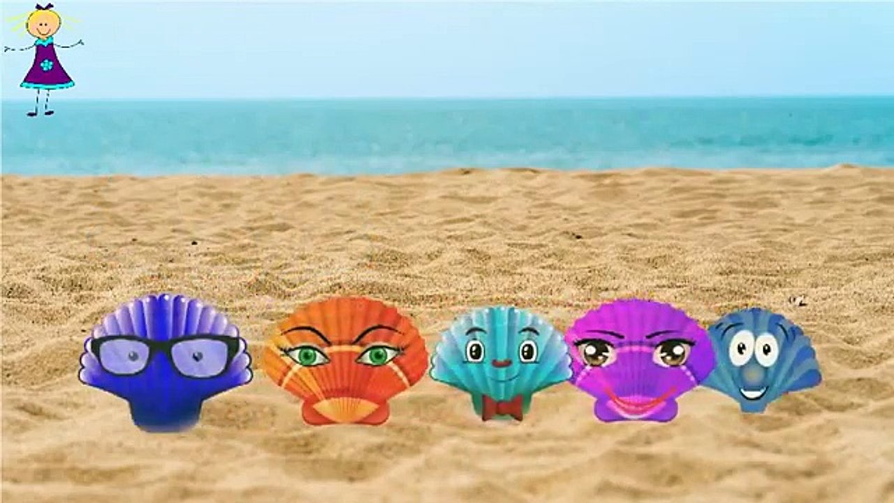 Finger Family SEASHELL Cartoon Nursery Rhymes | 2D Cartoon Nursery Rhymes for Babies