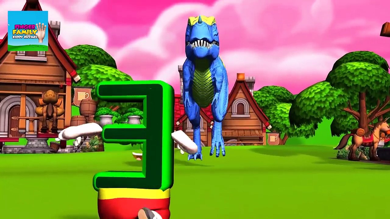 Alphabet vs Dinosaur Finger Family - Family Finger Song