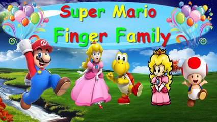 Super Mario Finger Family Song [Balloon] Finger Family Fun | Toy PARODY