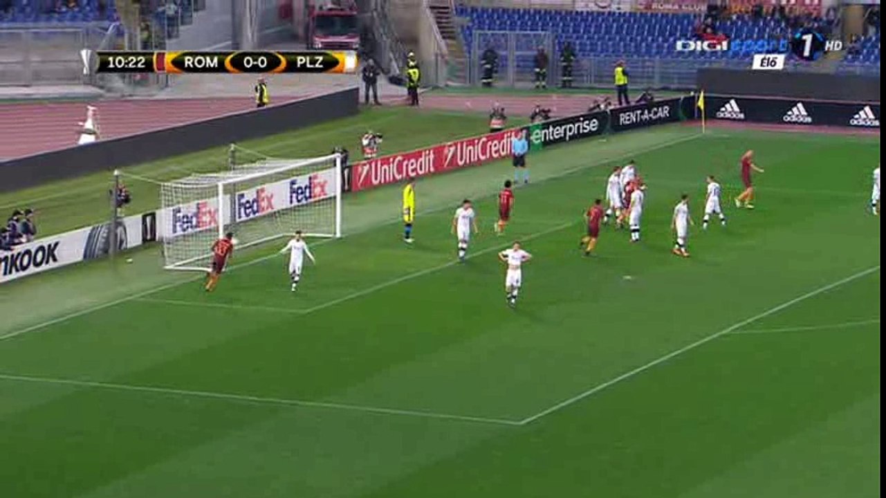 Edin Dzeko Goal HD - AS Roma 1-0 Plzen - 24.11.2016