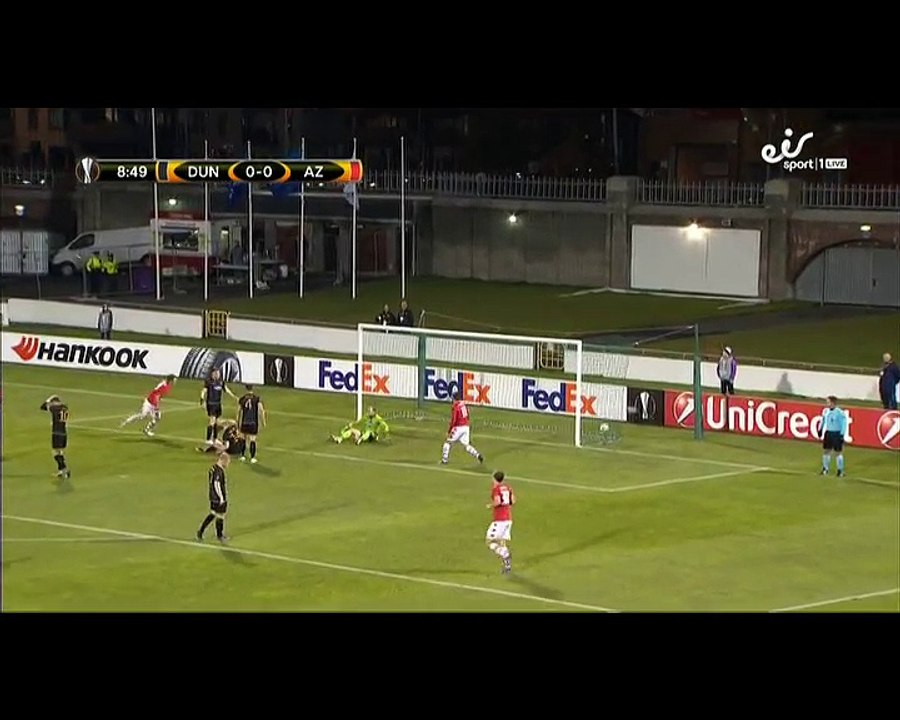 Wout Weghorst Goal HD - Dundalk 0-1 AZ Alkmaar - 24.11.2016